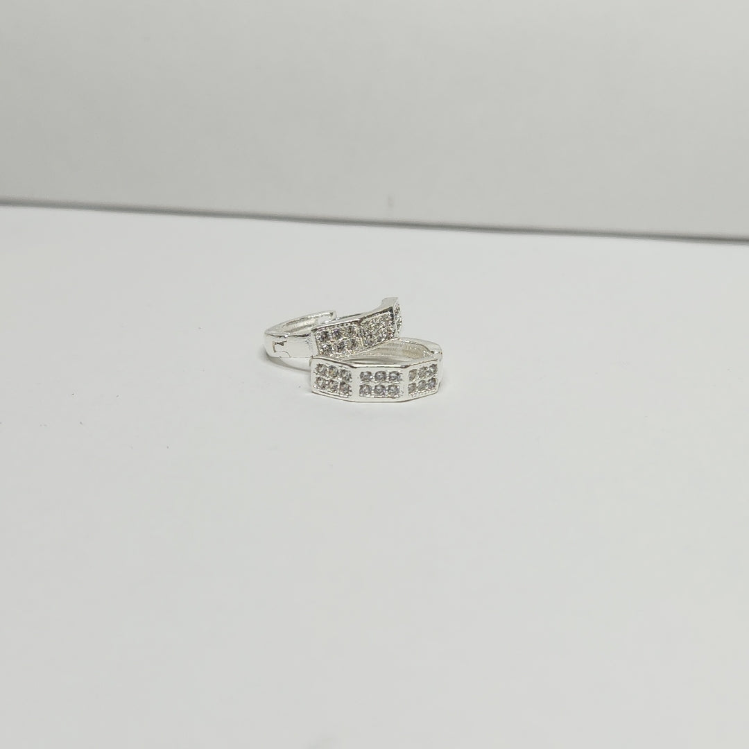 ARRACADAS C/CIRCONIAS PLATA .925 2.5 GR (NUEVO)