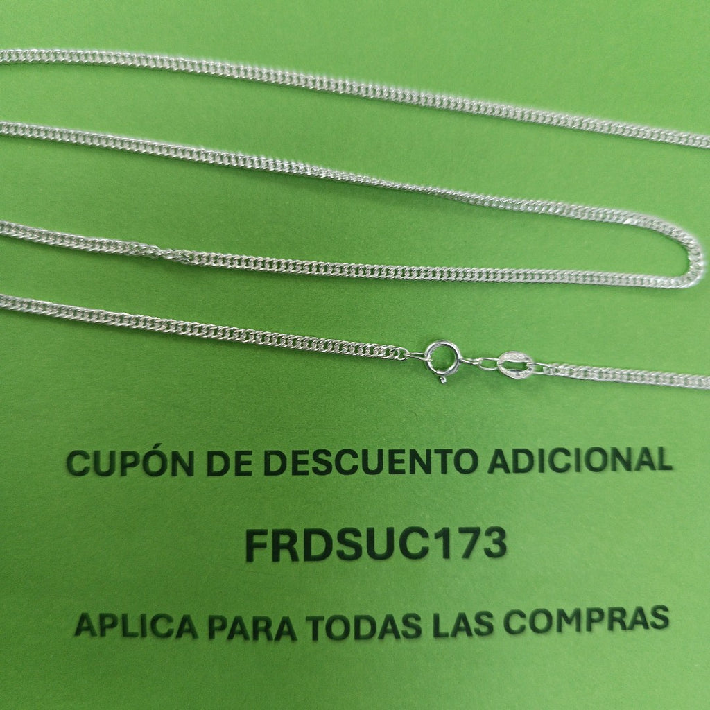 CADENA BARBADA PLATA .925 55 CM 4.52 GR (NUEVO)