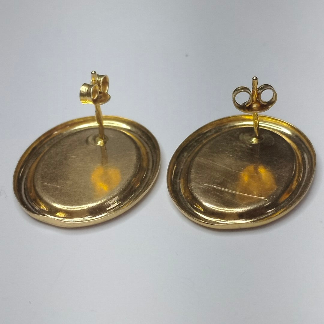 BROQUELES PAR ORO 14 K 5,80 GRMS (SEMINUEVO)