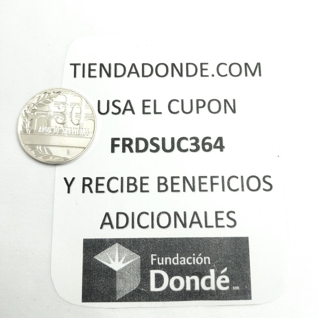 MEDALLA CONMEMORATIVA PLATA 28,10 GRMS (SEMINUEVO)