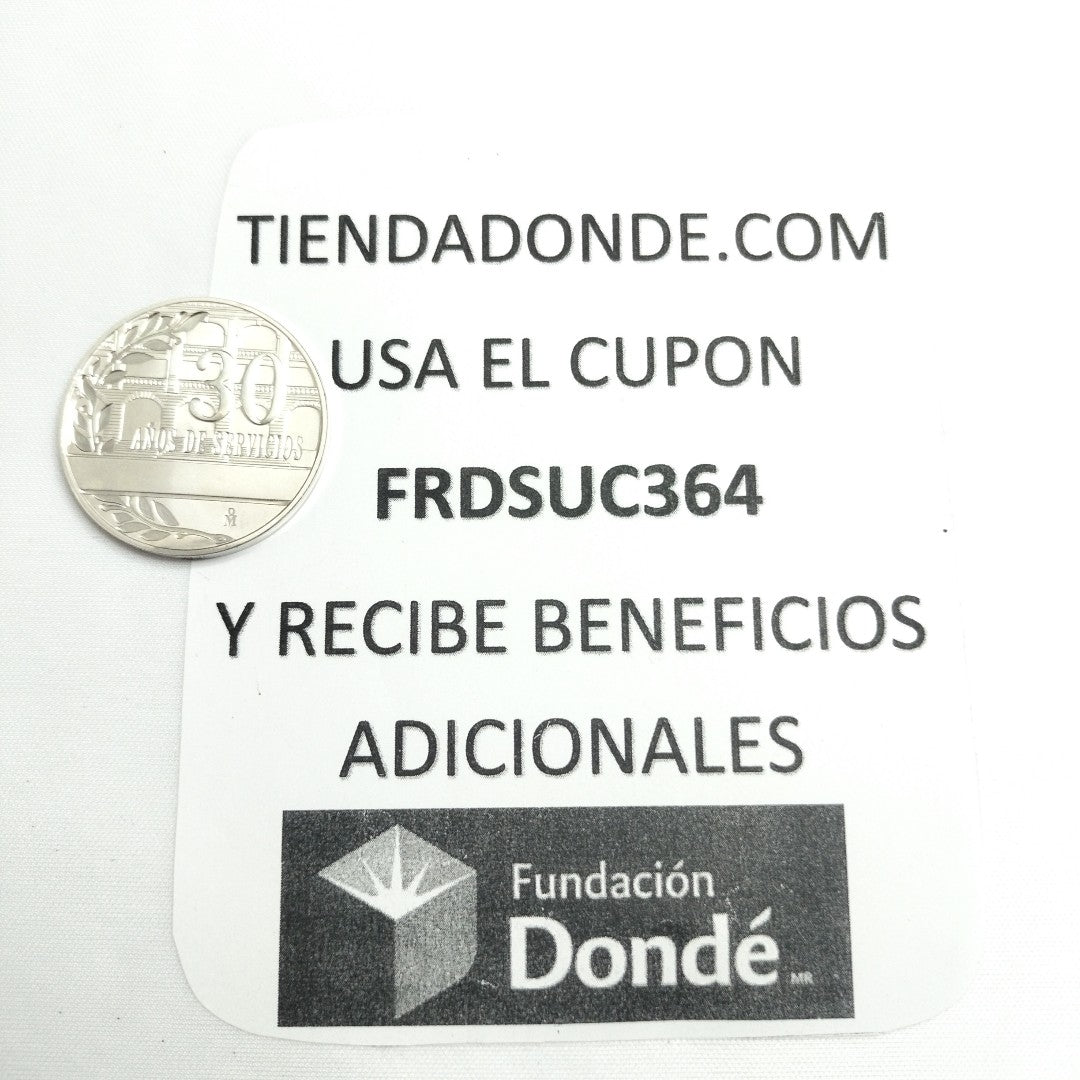 MEDALLA CONMEMORATIVA PLATA 28,10 GRMS (SEMINUEVO)