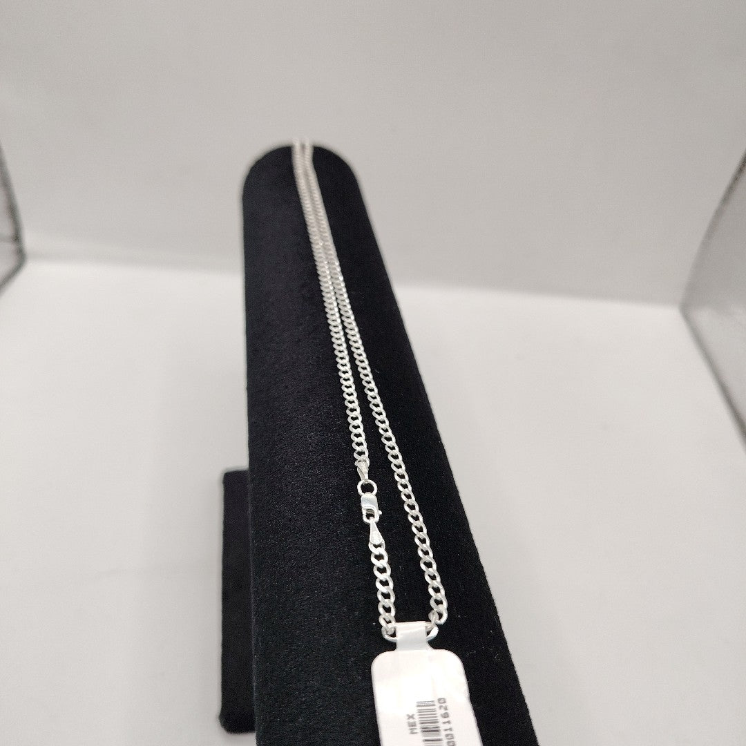 CADENA BARBADA PLATA .925 60 CM 9.32 GR (NUEVO)