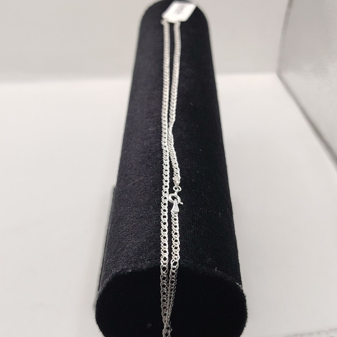 CADENA DOBLE ESLABON PLATA .925 50 CM 3.53 GR (NUEVO)