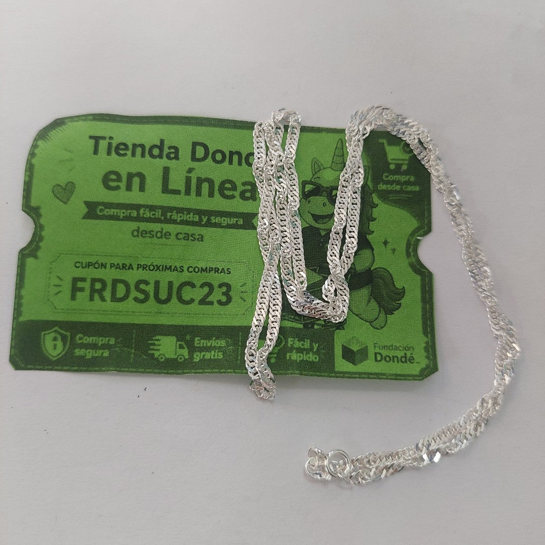 CADENA MEDIO TZL PLATA .925 55 CM 4.12 GR (NUEVO)