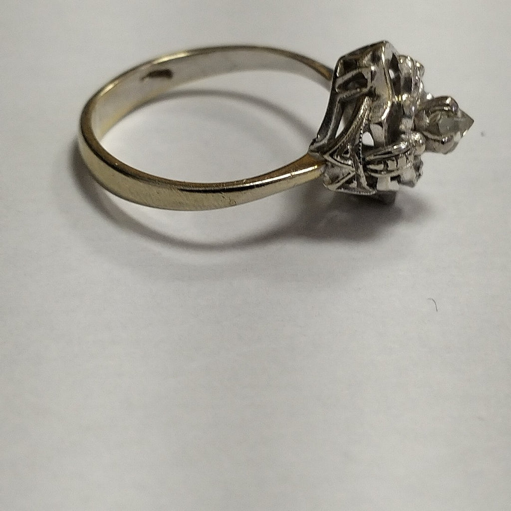 ANILLITO, SOLITARIO ORO BLANCO 14 K 2.9 GRMS (SEMINUEVO)