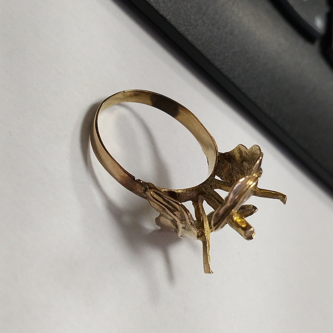 ANILLITO, SOLITARIO ORO 14 K 4.9 GRMS (SEMINUEVO)