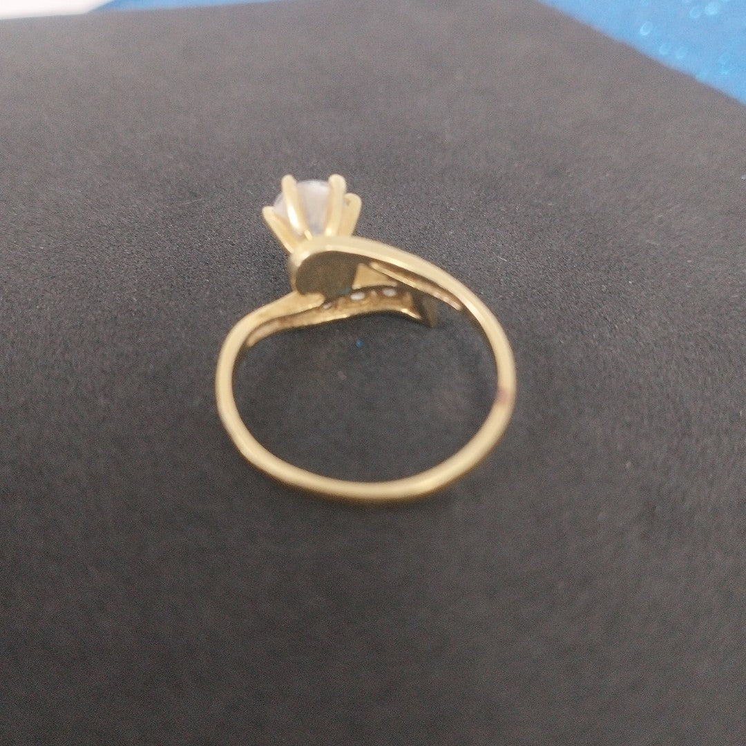 ANILLO,DIJE,SOLITARIO ORO 14 K 2,80 GRMS (SEMINUEVO)