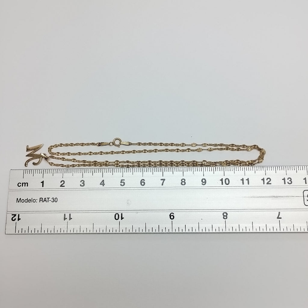 CADENA, DIJE ORO 14 K 1.7 GRMS (SEMINUEVO)