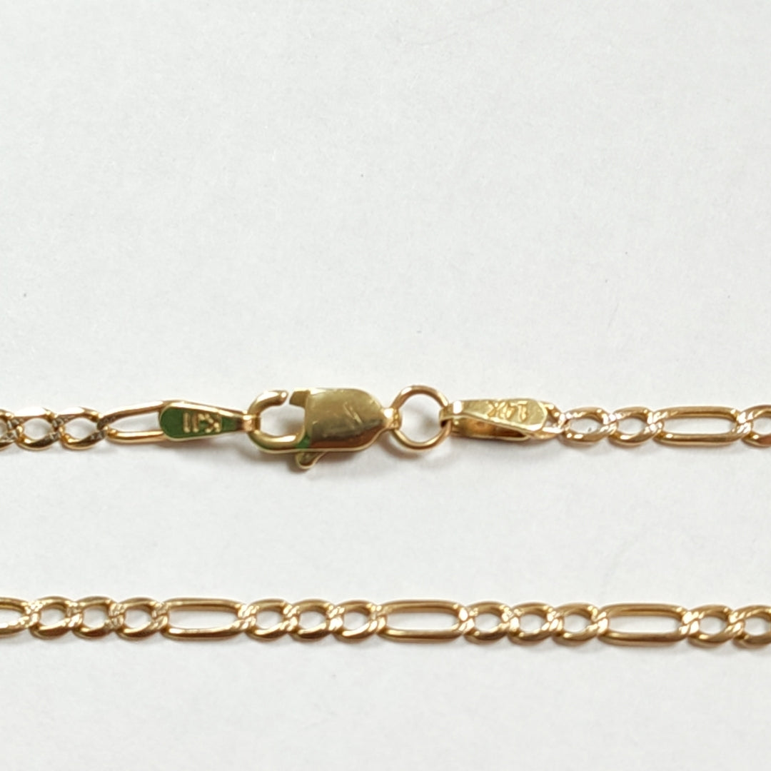 CADENA ORO, RODIADO 14 K 3.3 GRMS (SEMINUEVO)