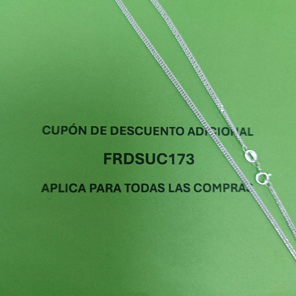 CADENA BARBADA PLATA .925 60 CM 5.02 GR (NUEVO)