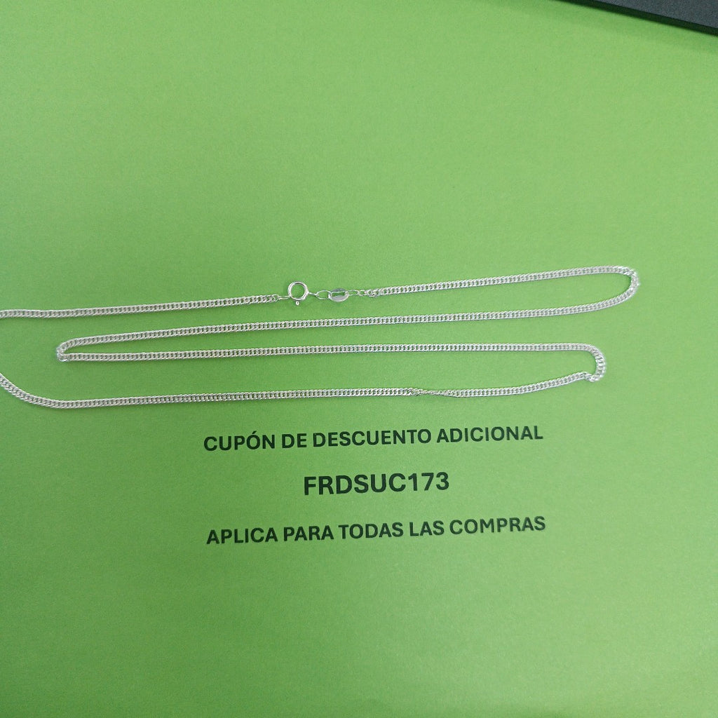 CADENA BARBADA PLATA .925 60 CM 5.02 GR (NUEVO)