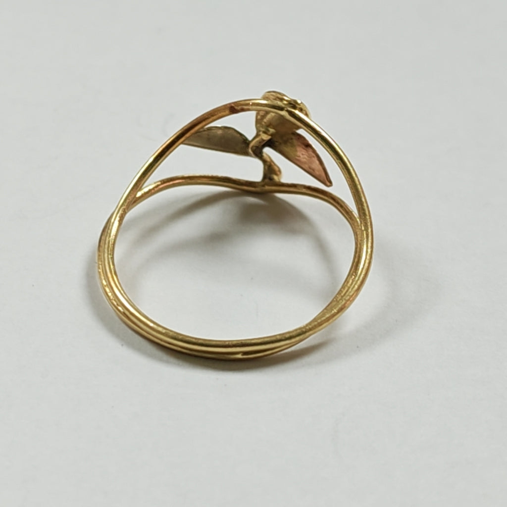 ANILLITO ORO COMBINADO 14 K 1.4 GRMS (SEMINUEVO)