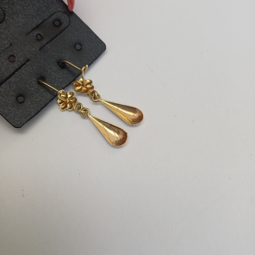 ARETES PAR ORO 14 K 1.6 GRMS (SEMINUEVO)