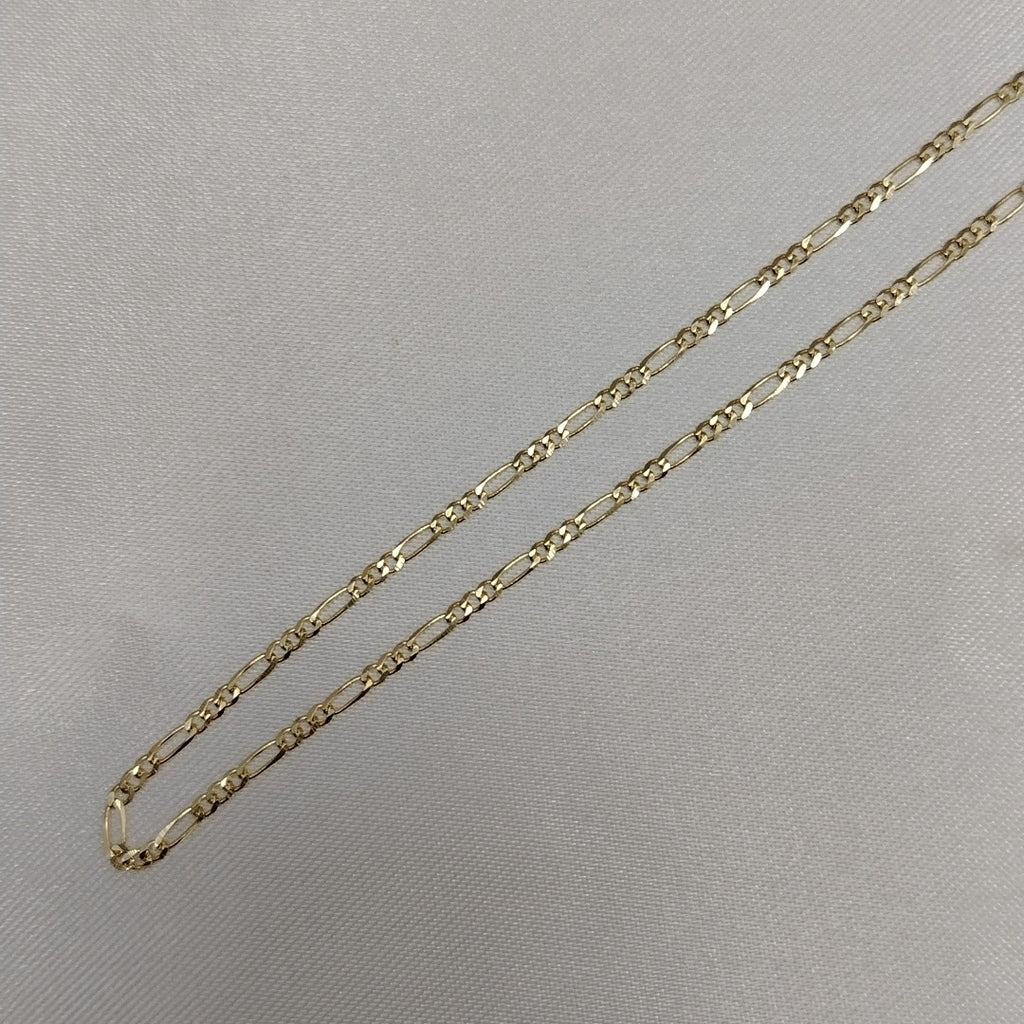 CADENAS TEJIDO 3X1 ORO 10K 55 CM 3.2 GR (NUEVO)