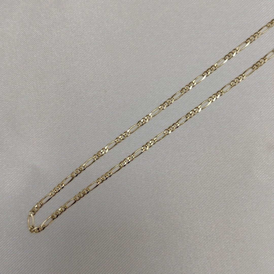 CADENAS TEJIDO 3X1 ORO 10K 55 CM 3.2 GR (NUEVO)