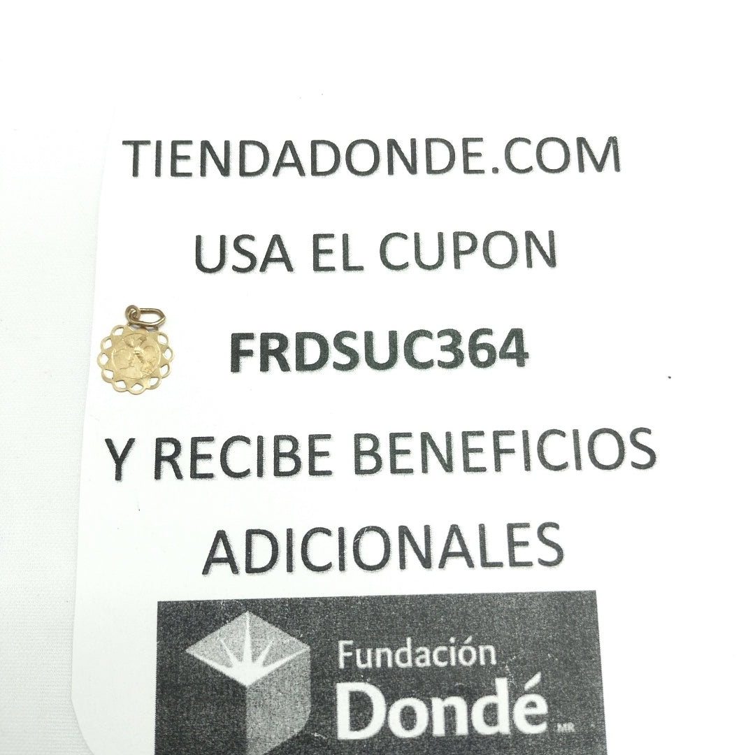 MEDALLA RELIGIOSA ORO 10 K 0.5 GRMS (SEMINUEVO)