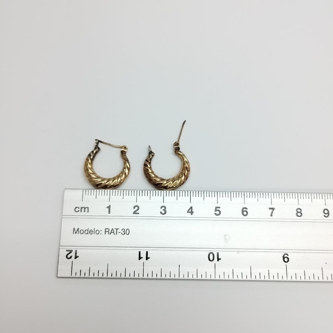 ARETES PAR ORO 10 K 1.8 GRMS (SEMINUEVO)