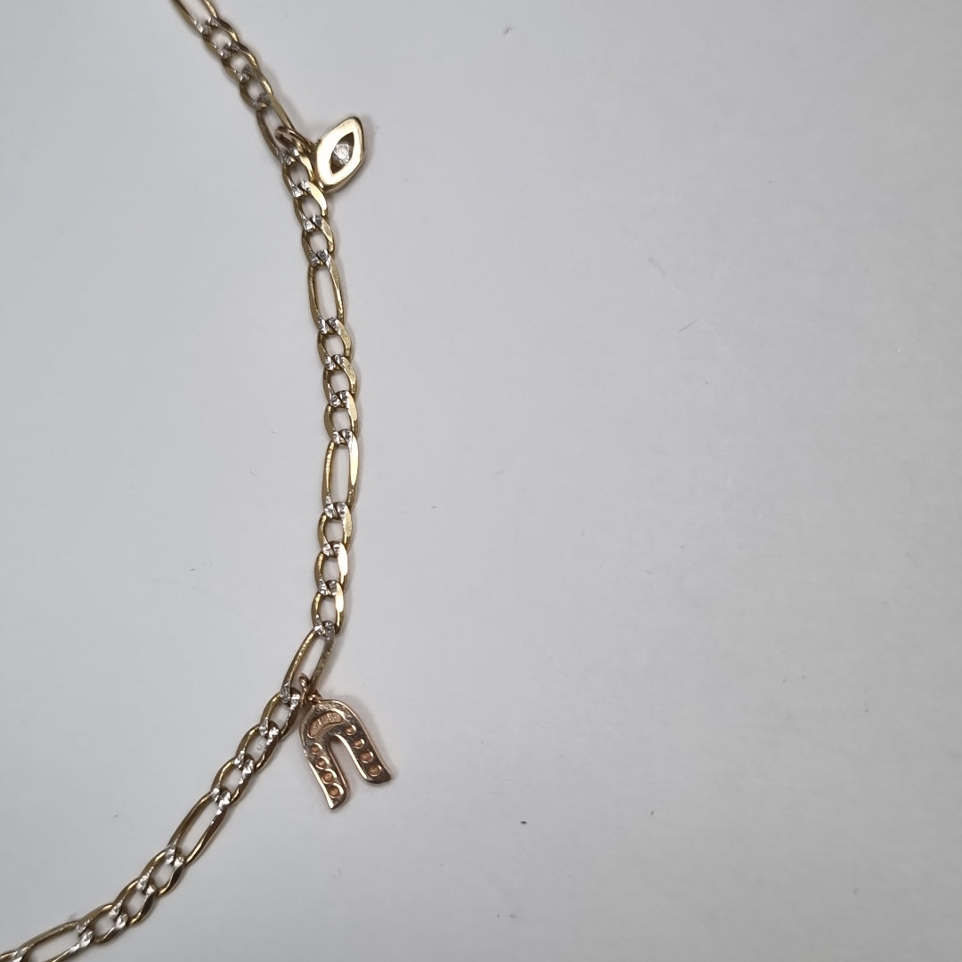 PULSERA ORO, ORO COMBINADO, RODIADO 10 K 3.5 GRMS (SEMINUEVO)