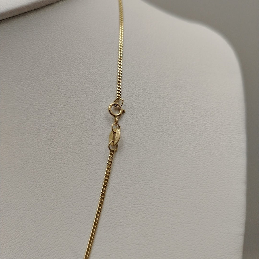 CADENAS TEJIDO BARBADA ORO 10K 50 CM 2.8 GR (NUEVO)