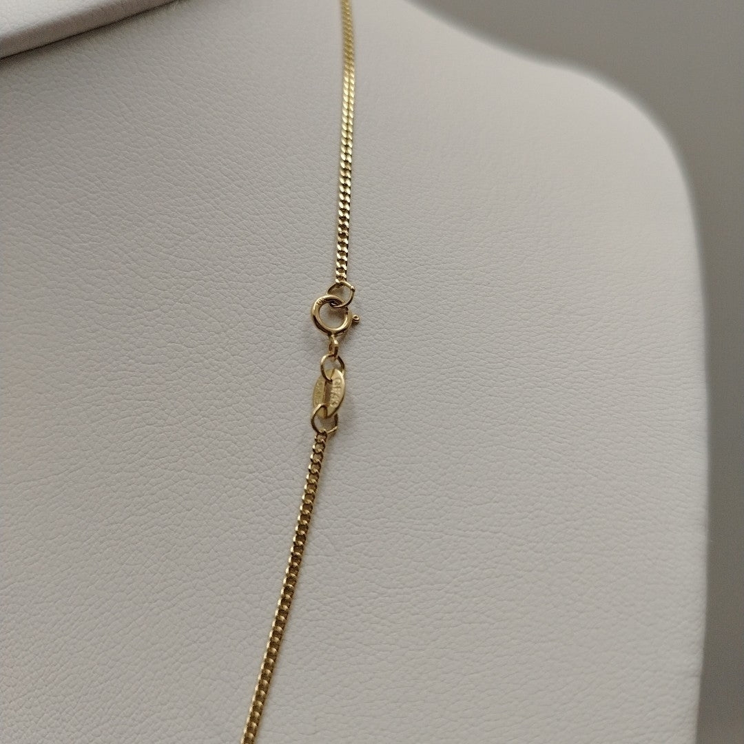 CADENAS TEJIDO BARBADA ORO 10K 50 CM 2.8 GR (NUEVO)