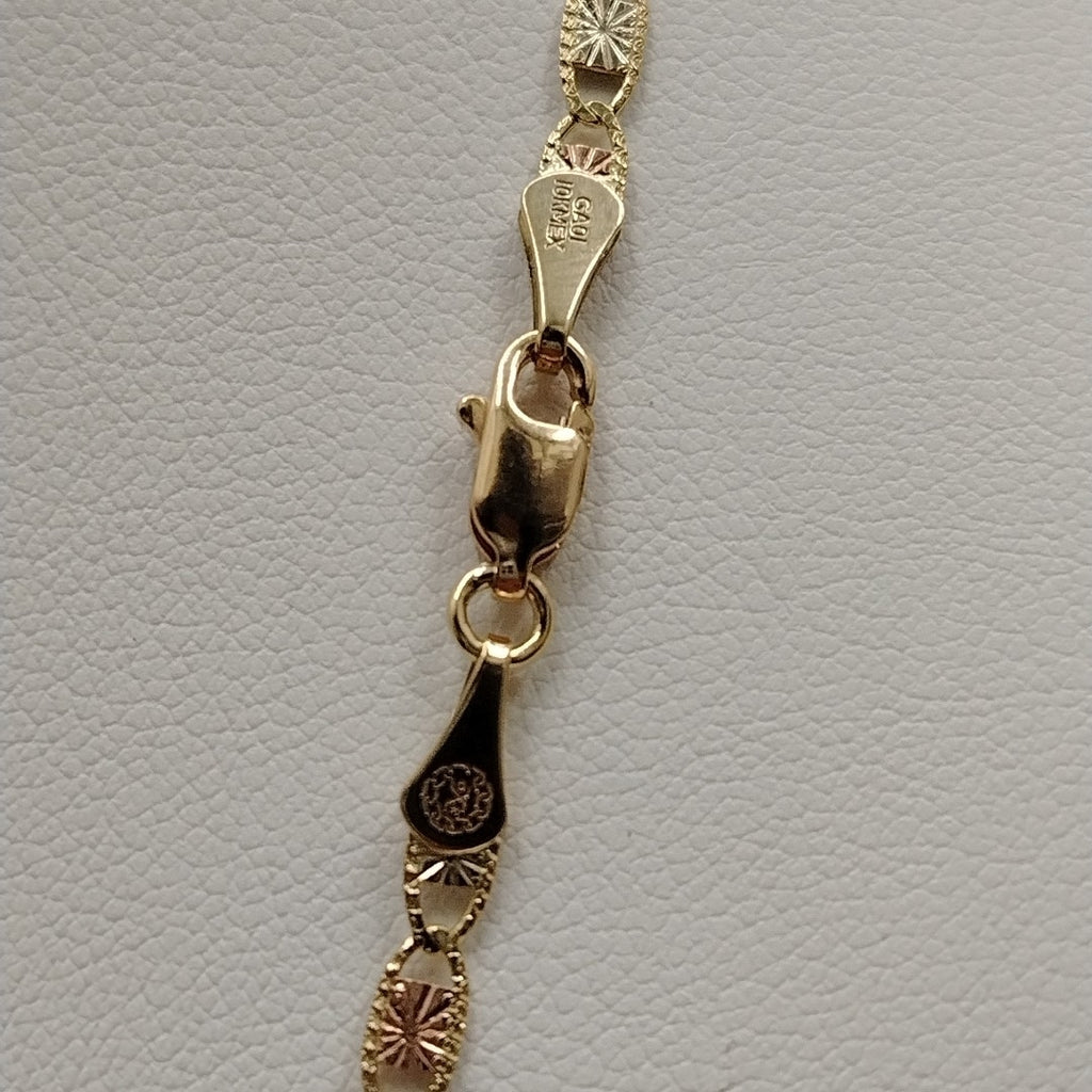 CADENAS TEJIDO GUCHI ORO 10K 55 CM 6.8 GR (NUEVO)