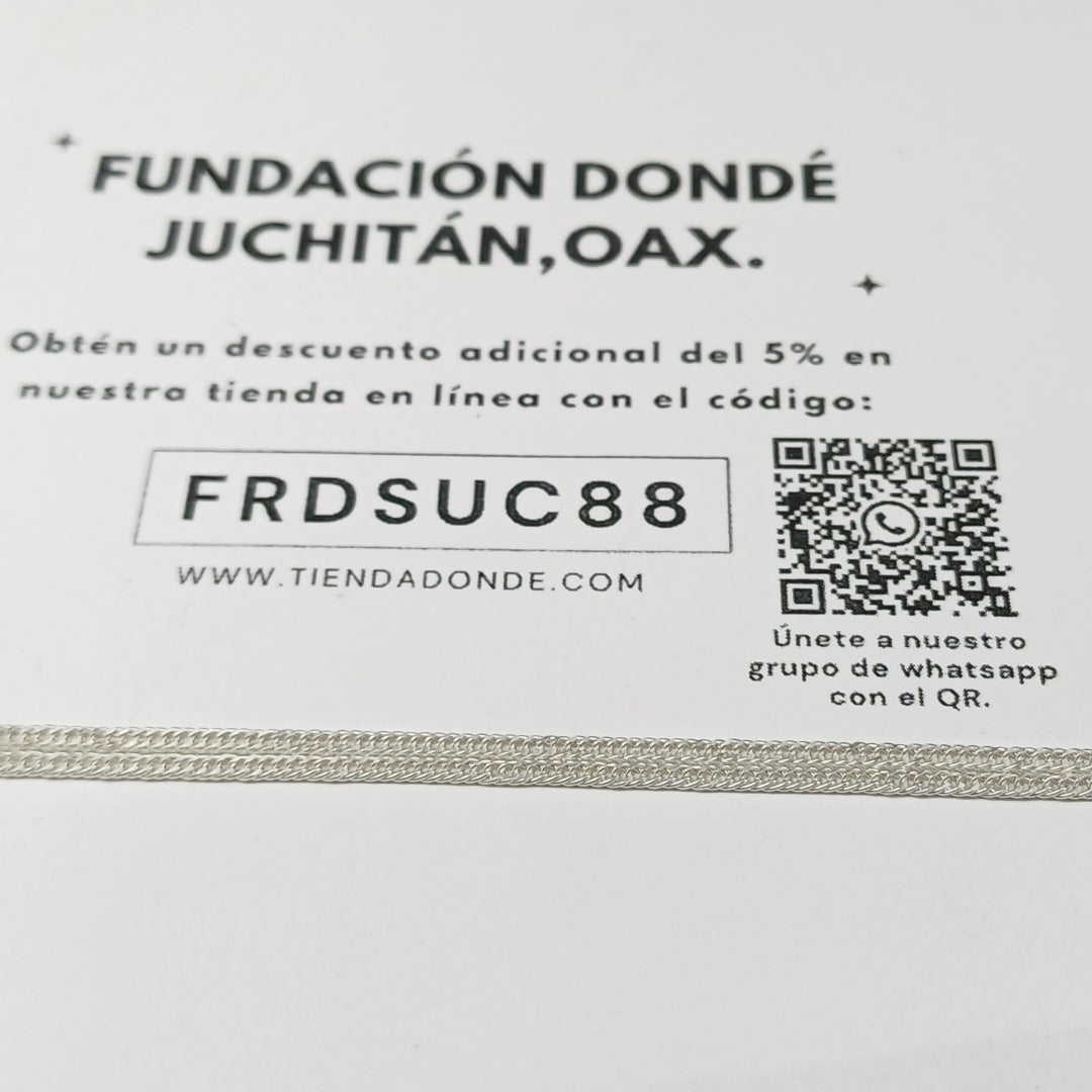 CADENA BARBADA PLATA .925 60 CM 4.82 GR (NUEVO)