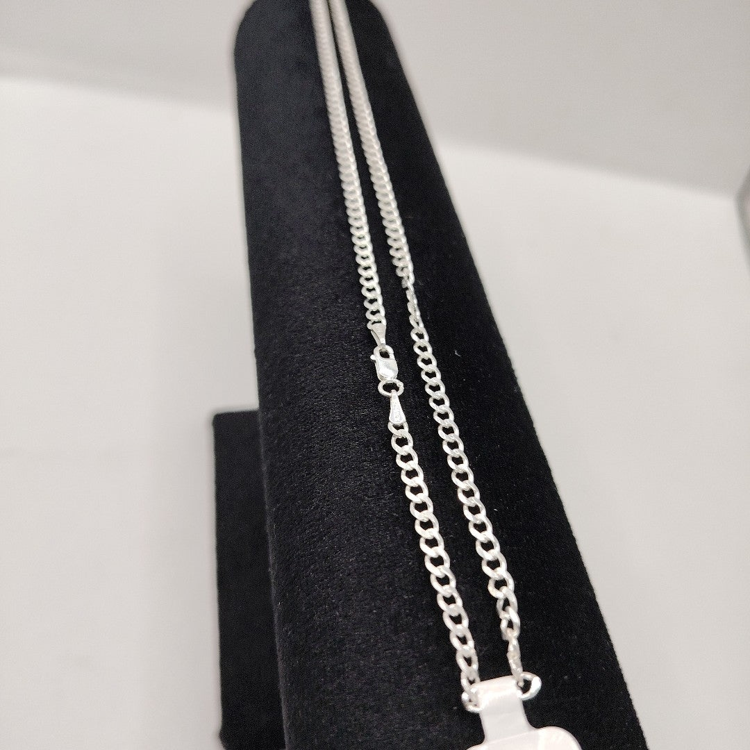 CADENA BARBADA PLATA .925 50 CM 7.92 GR (NUEVO)