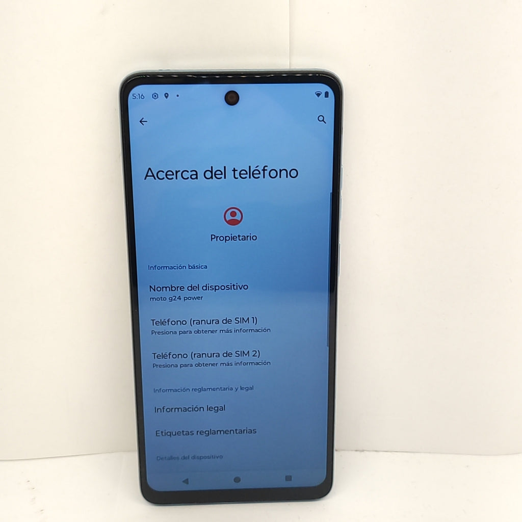 CELULAR MOTOROLA MOTO G24 POWER XT2425-1 (2024) 256 GB 8 GB RAM (SEMINUEVO)
