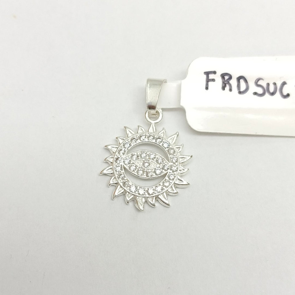 DIJE OJO MAGICO CON CIRCONIAS PLATA .925 2.1 GR (NUEVO)