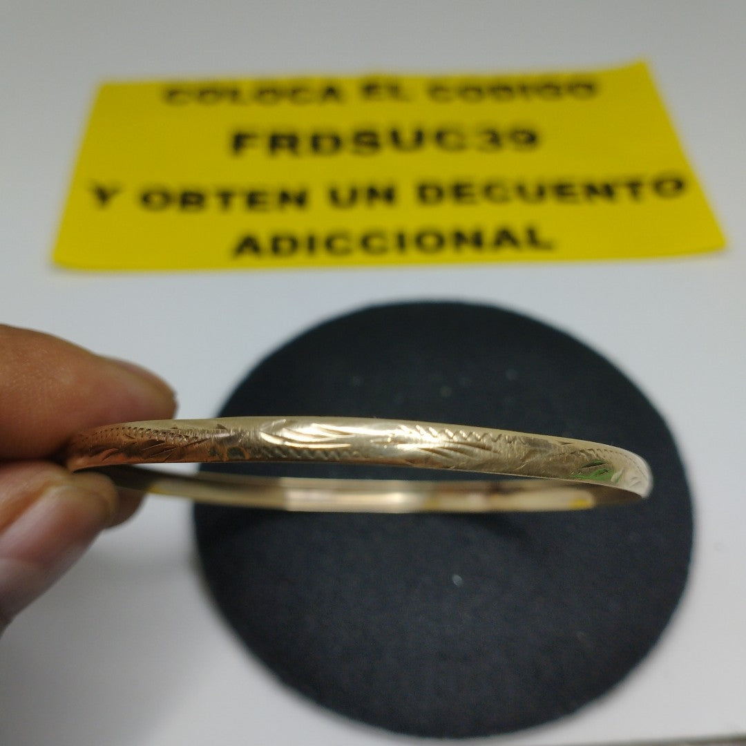 PULSERA RIGIDA ORO 8 K 3.9 GRMS (SEMINUEVO)