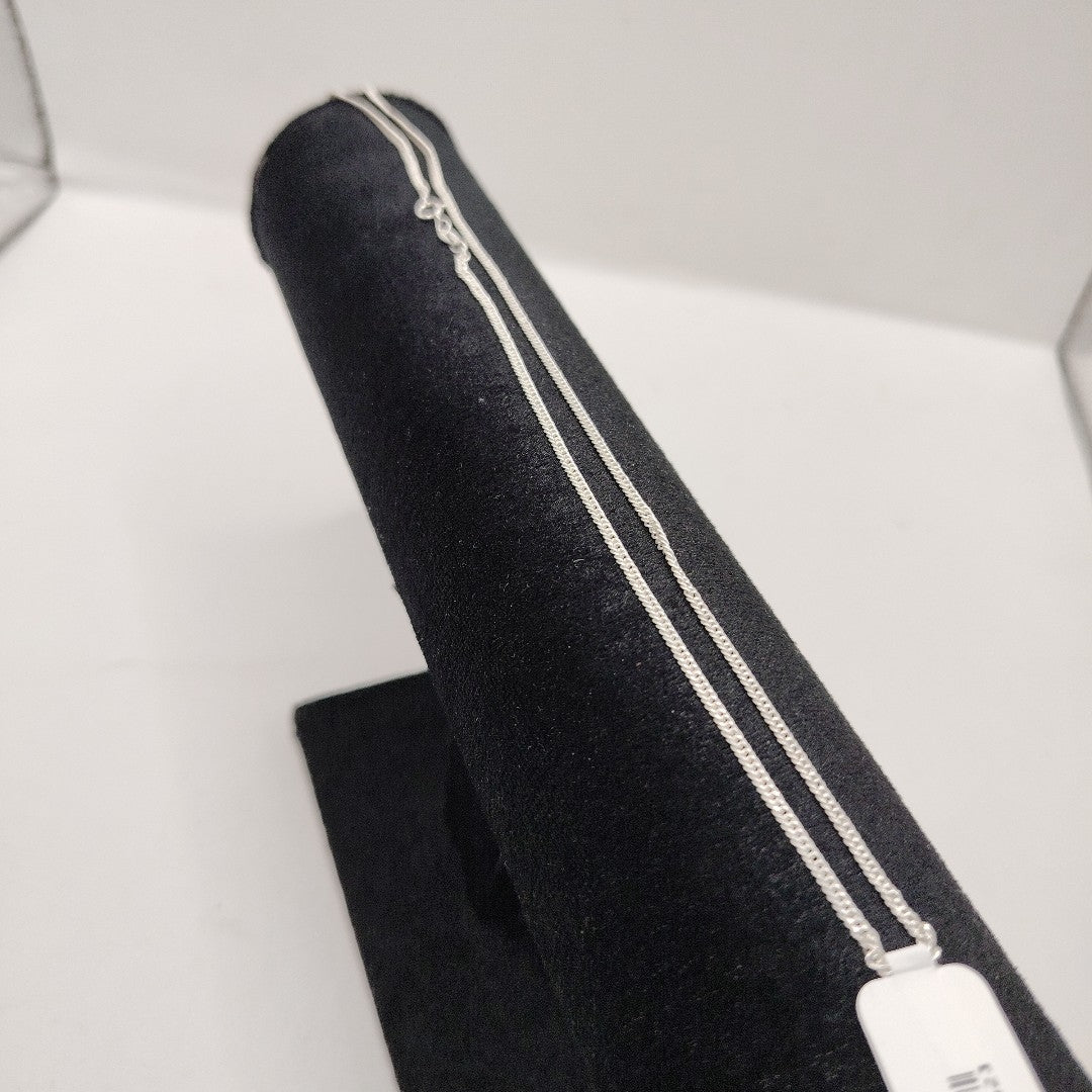 CADENA BARBADA PLATA .925 50 CM 4.12 GR (NUEVO)