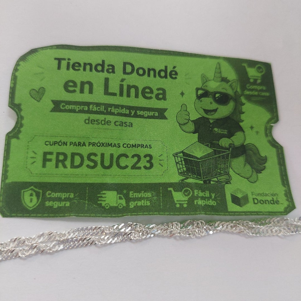 CADENA MEDIO TZL PLATA .925 55 CM 4.12 GR (NUEVO)