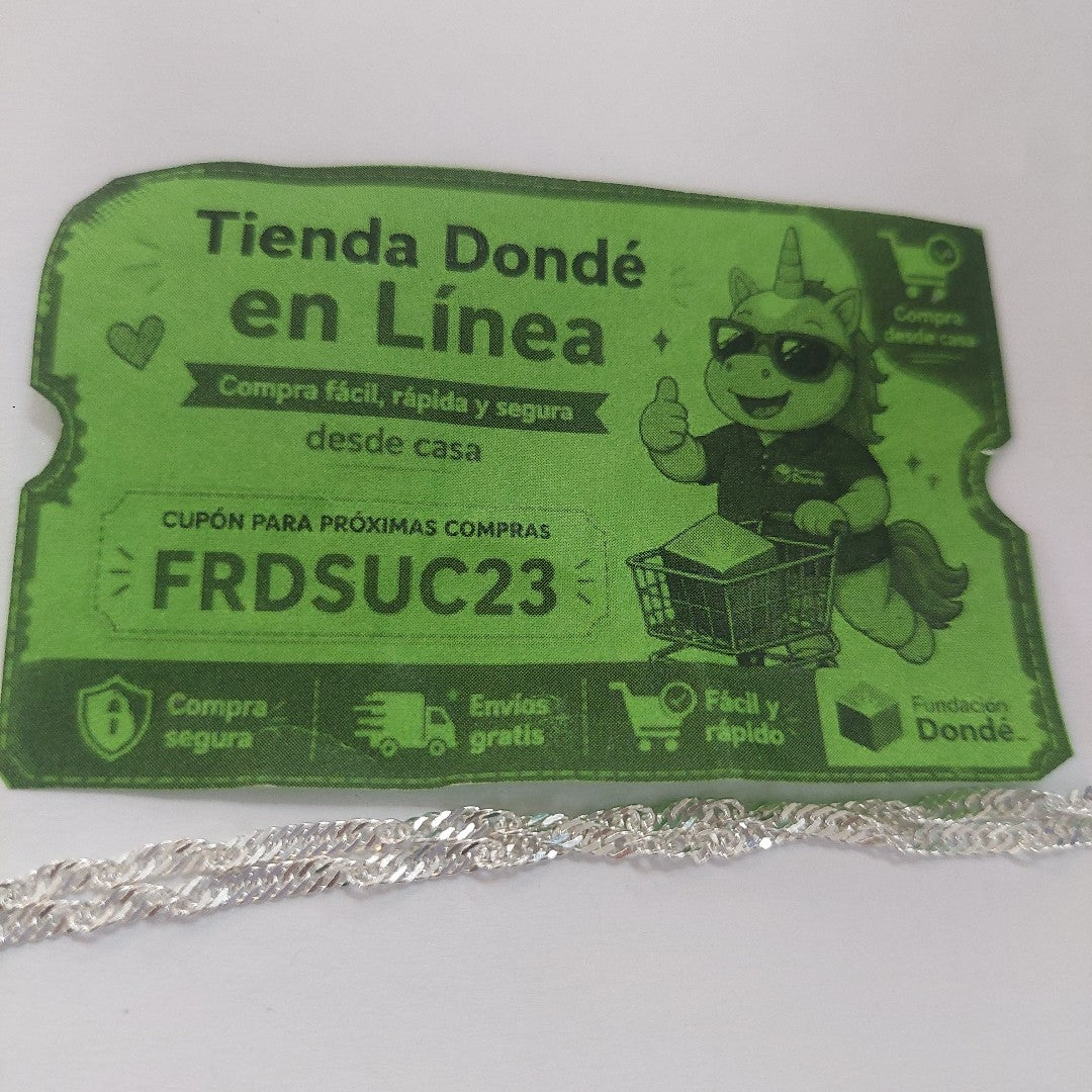 CADENA MEDIO TZL PLATA .925 55 CM 4.12 GR (NUEVO)