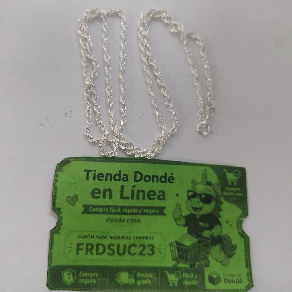 CADENA TORZAL PLATA .925 60 CM 10.52 GR (NUEVO)