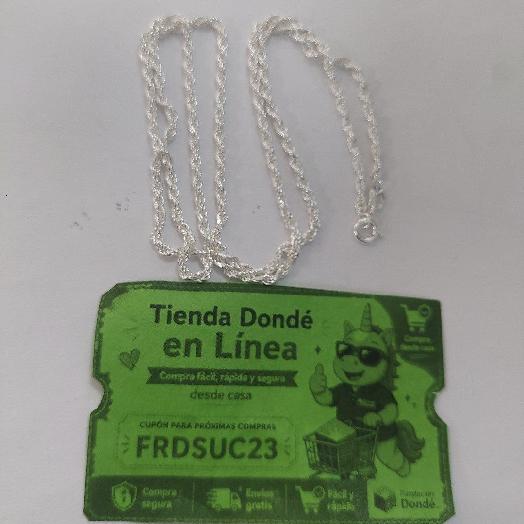 CADENA TORZAL PLATA .925 60 CM 10.52 GR (NUEVO)