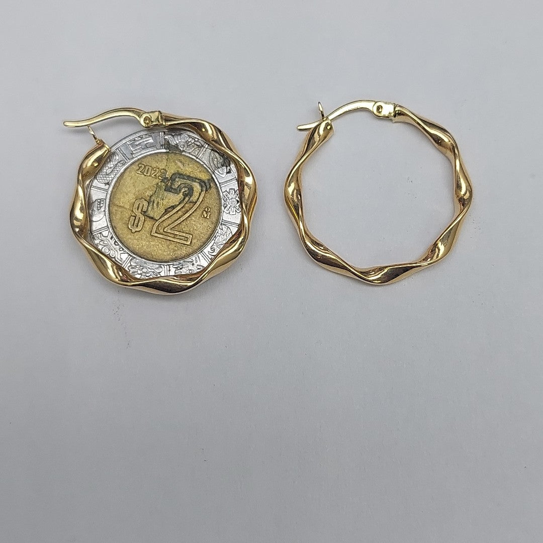 ARRACADAS ORO 14K 1.5 (NUEVO)