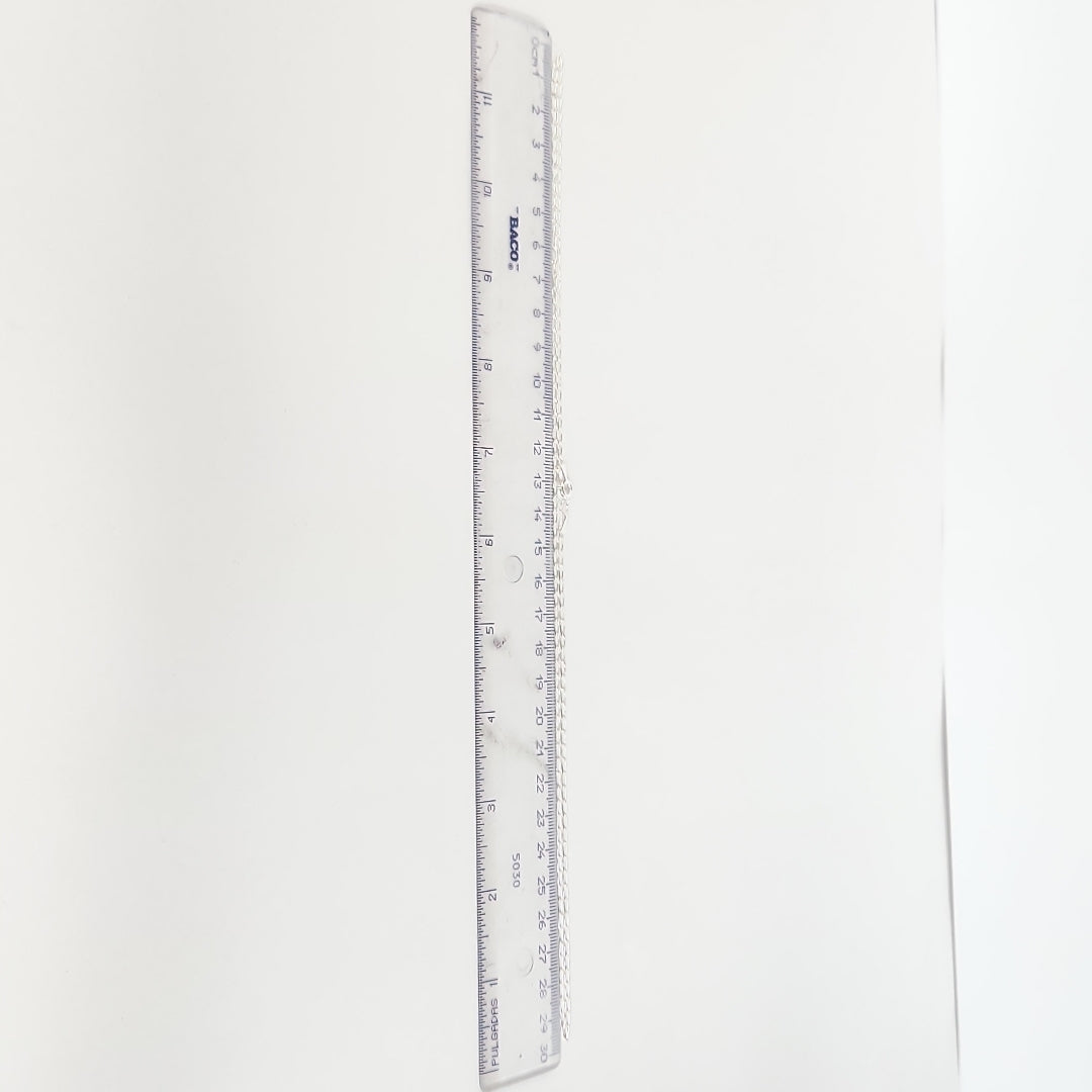 CADENA TEJIDO ESLABONES PLATA .925 60 CM 3 GR (NUEVO)