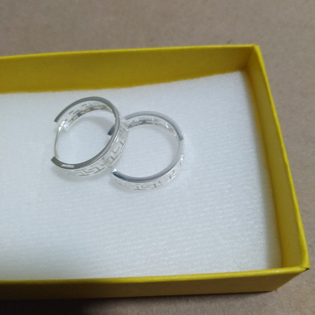 ARETES ARRACADAS GRECAS PLATA .925 4.13 GR (NUEVO)