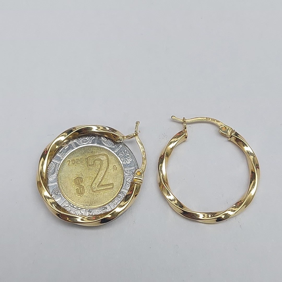 ARRACADAS ORO 14K 1.5 (NUEVO)