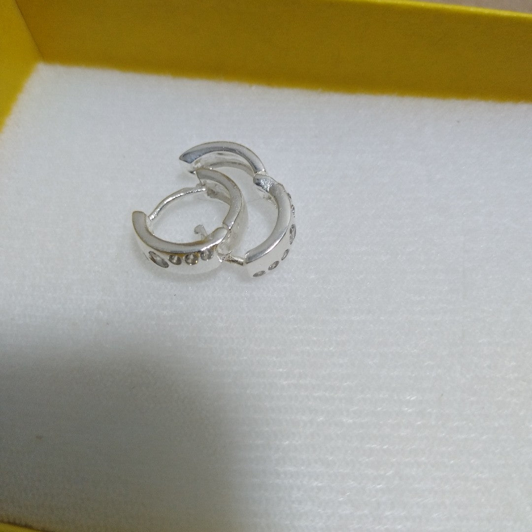 ARRACADAS C/CIRCONIAS PLATA .925 2.4 GR (NUEVO)