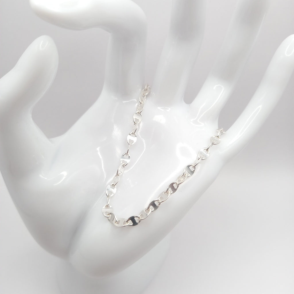 PULSERA TEJIDO ESPECIAL PLATA .925 18 CM 3.3 GR (NUEVO)