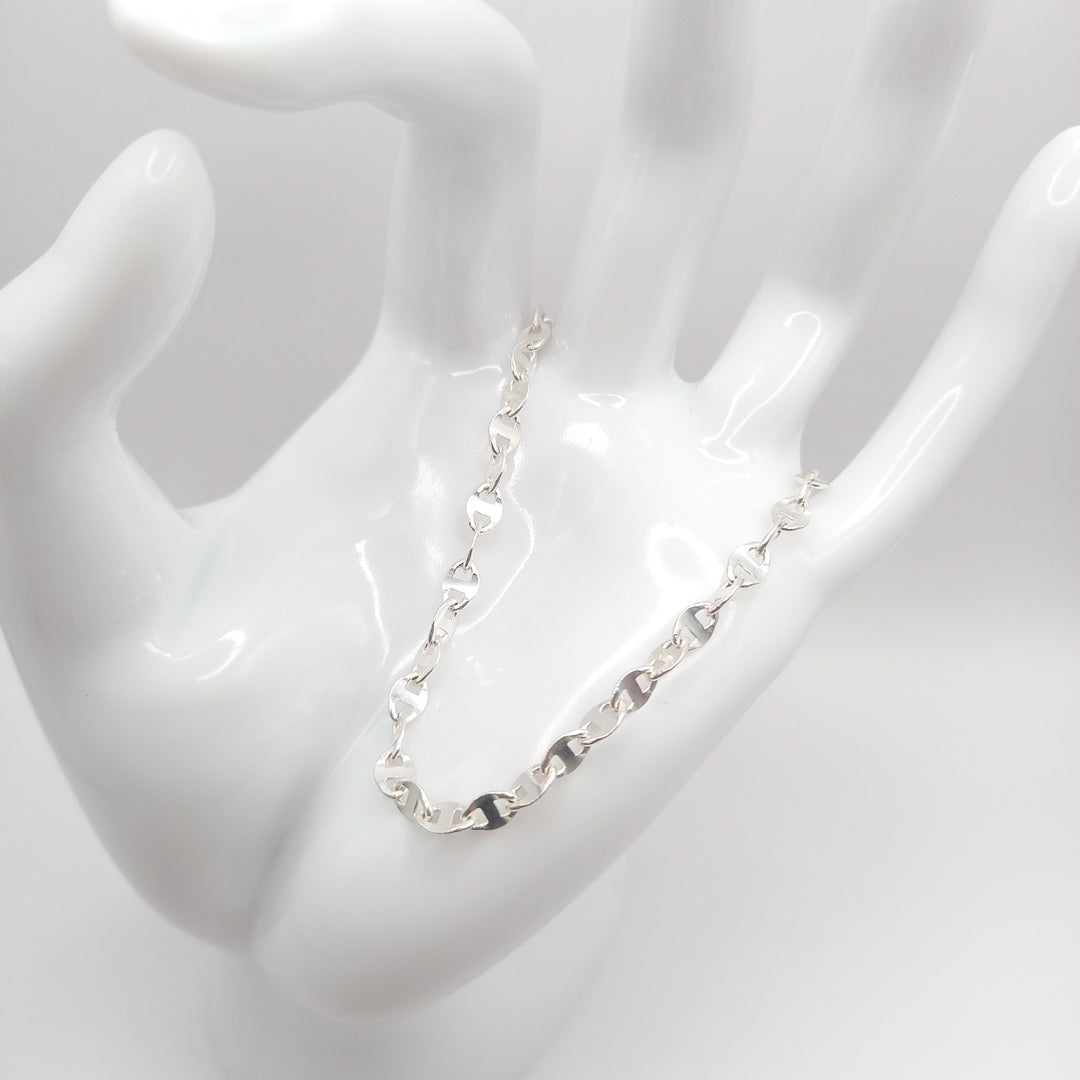 PULSERA TEJIDO ESPECIAL PLATA .925 18 CM 3.3 GR (NUEVO)
