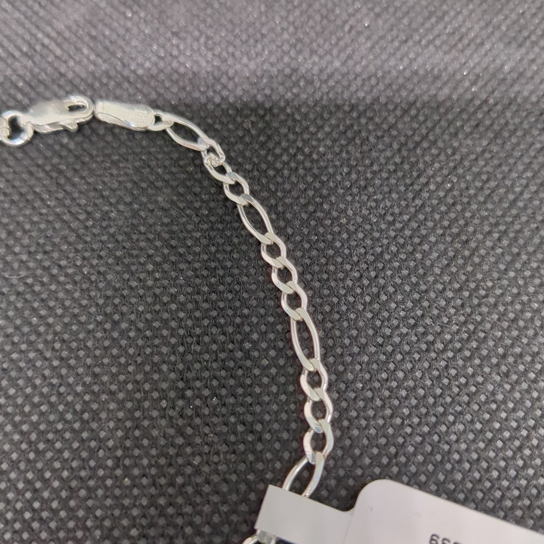 PULSERA TEJIDO 3X1 PLATA .925 21 CM 3.2 GR (NUEVO)