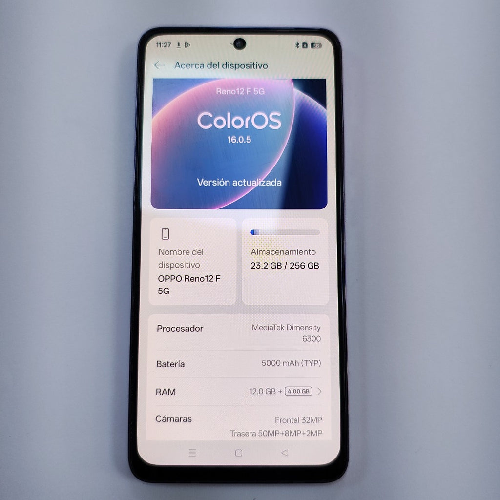 CELULAR OPPO RENO 12F 5G CPH2637 256 GB 12 GB RAM (SEMINUEVO)