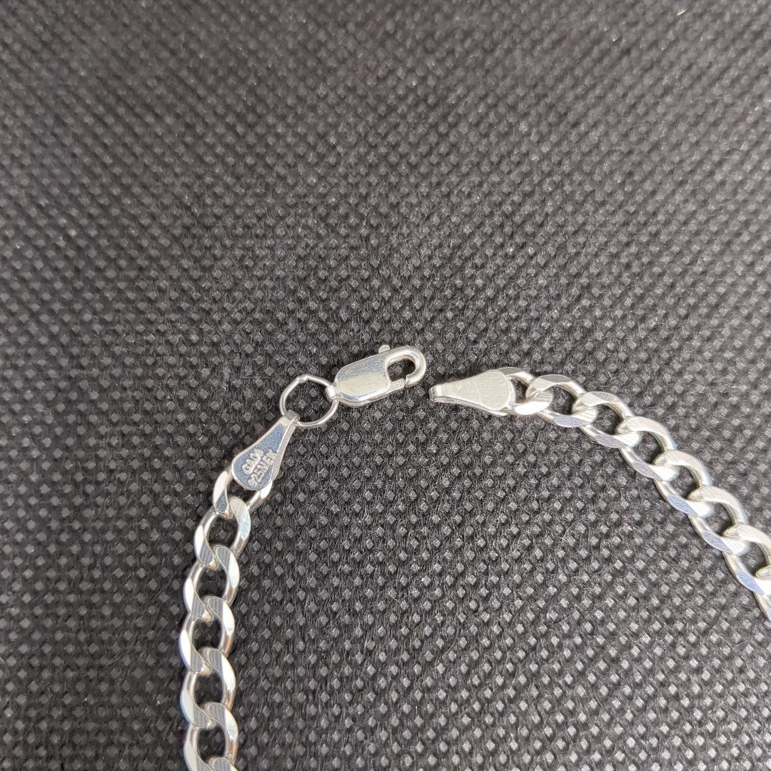 PULSERA BARBADA PLATA .925 18 CM 5.73 GR (NUEVO)