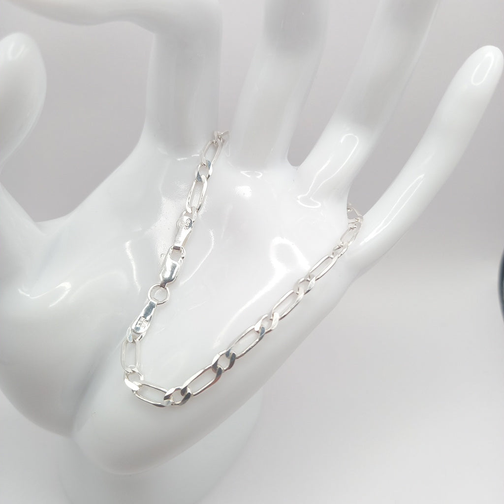 PULSERA TEJIDO 1X1 PLATA .925 18 CM 3.5 GR (NUEVO)