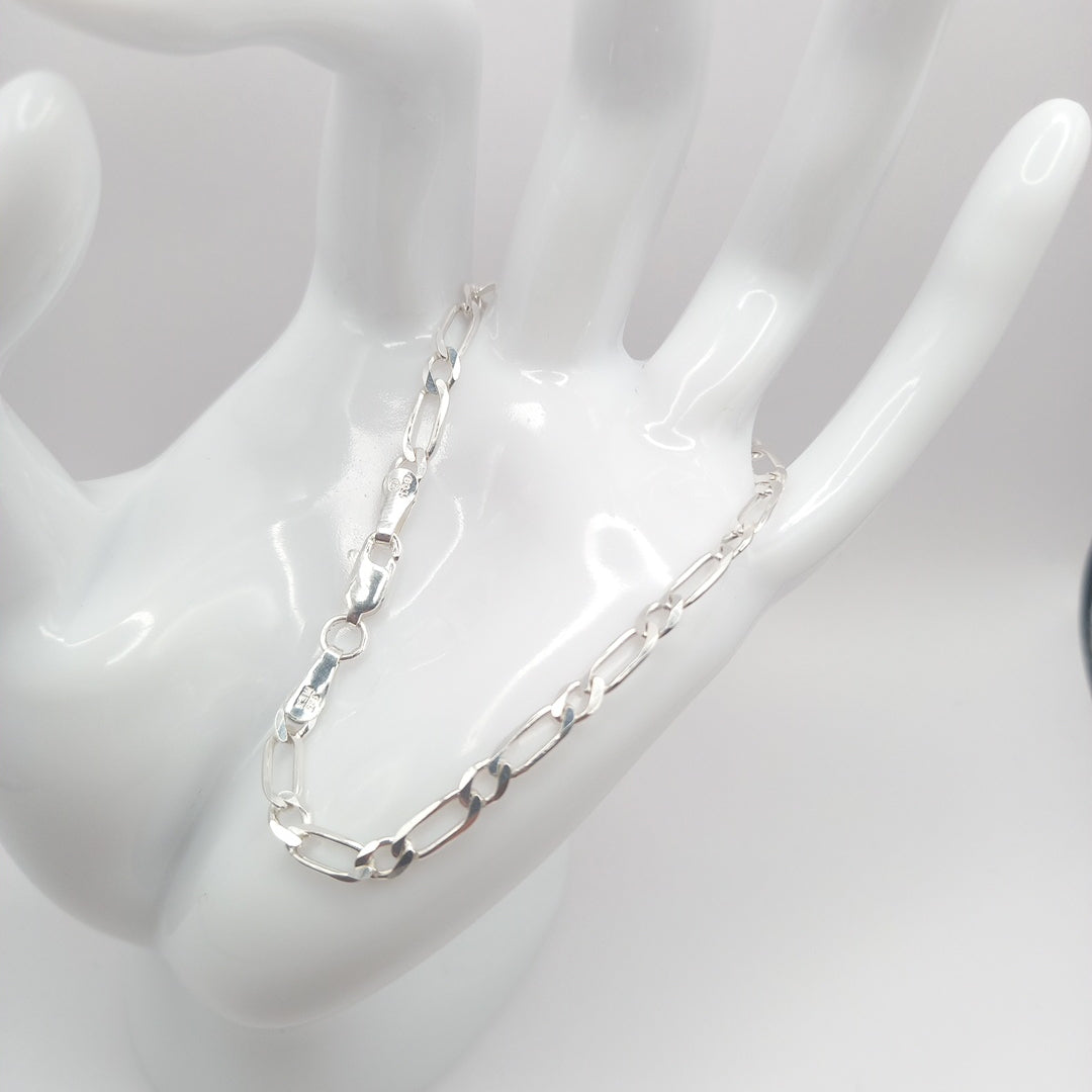 PULSERA TEJIDO 1X1 PLATA .925 18 CM 3.5 GR (NUEVO)