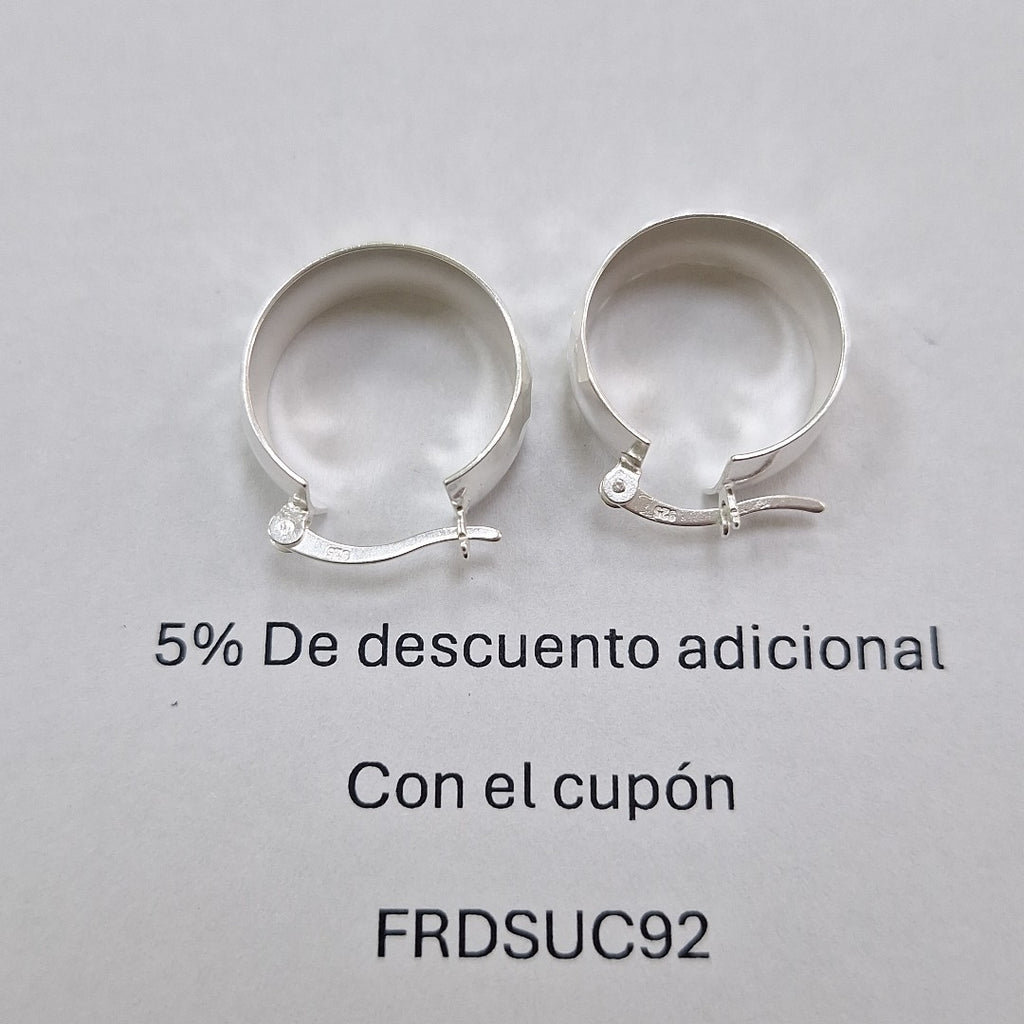 ARETES ARRACADAS FACETADAS PLATA .925 2.8 GR (NUEVO)