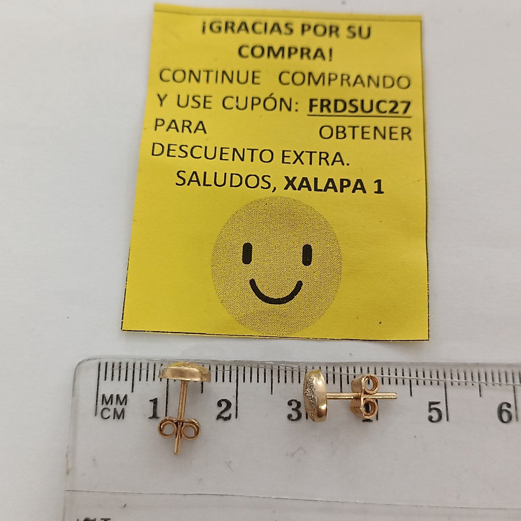 BROQUELES PAR ORO 14 K 1 GRMS (SEMINUEVO)