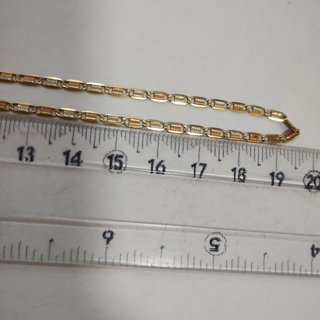 CADENA ORO COMBINADO 10 K 3,30 GRMS (SEMINUEVO)